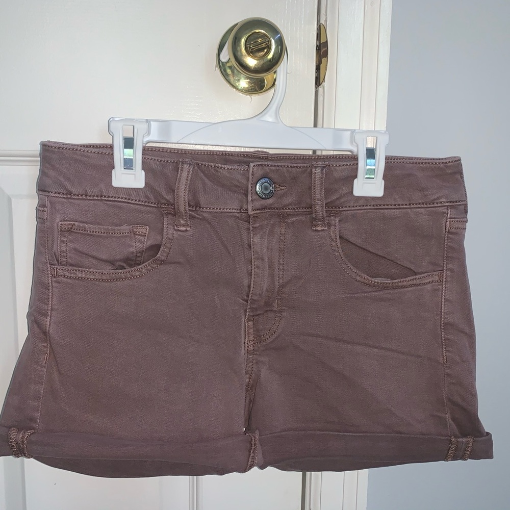 American Eagle midi mauve shorts